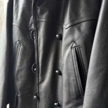 COMOLI　ラムレザー カナディアンコート