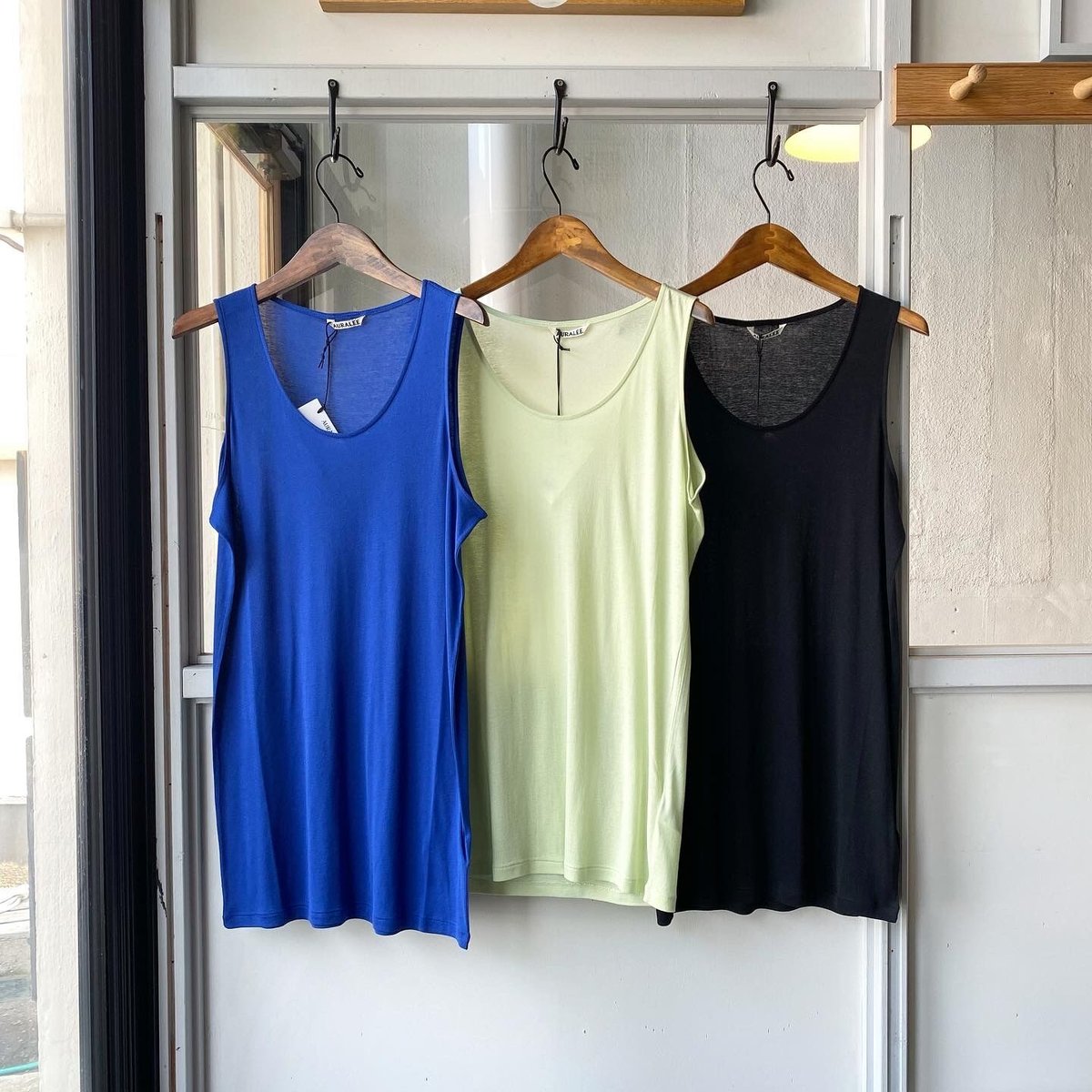 AURALEE GIZA SUPER HIGH GAUGE SHEER RIB TANK | AURALEE GIZA SUPER HIGH GAUGE SHEER RIB TANK |