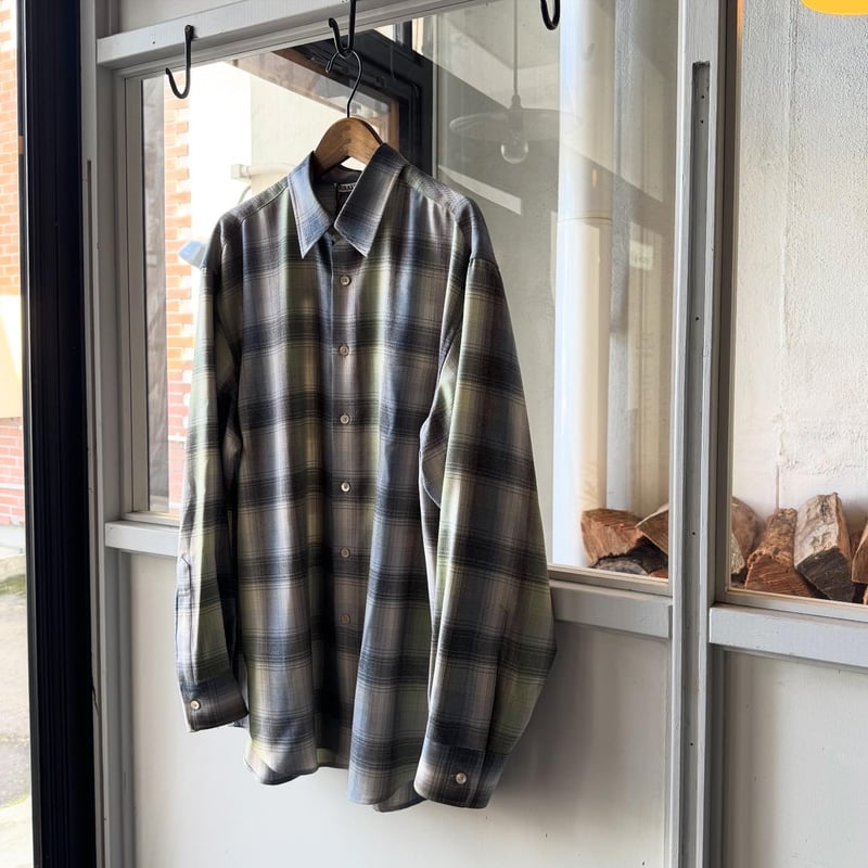 AURALEE SUPER LIGHT WOOL CHECK SHIRT | Less Hi