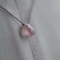 Margaret Solow 　 Faceted  Strawberry Quartz Necklace