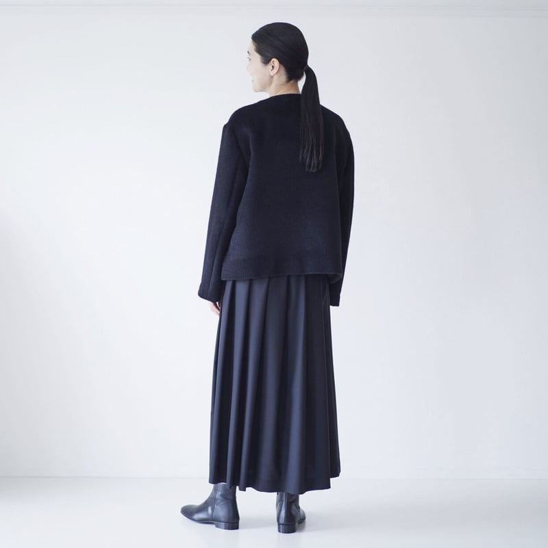 エムプルミエブラックのアルパカ混ショートコート fruits of life アルパカショートコート/ 黒色(ブラック) | Less
