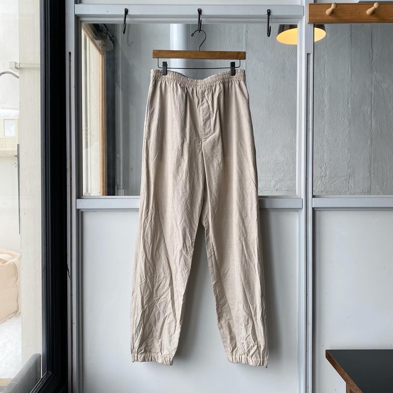 AURALEE HIGH COUNT WOOL POPLIN PANTS | Less Hi