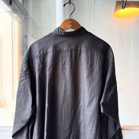 COMOLI　ウールシルク プルオーバーシャツ