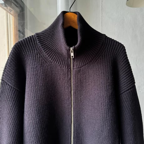 ssstein　  OVERSIZED DRIVERS KNIT ZIP JACKET