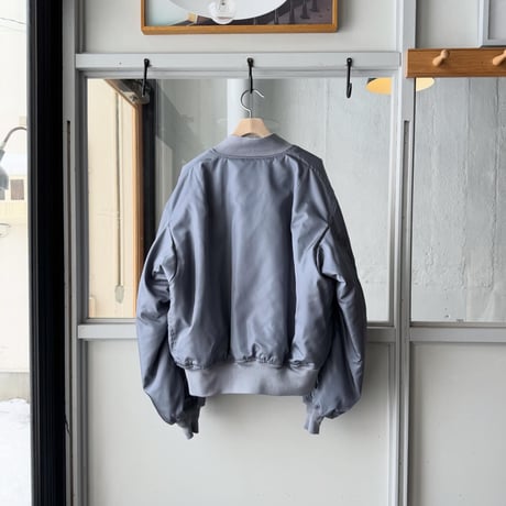 AURALEE　HIGH DENSITY SILK TWILL FLIGHT BLOUSON