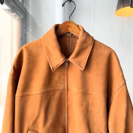 AURALEE　LAMB SUEDE ZIP BLOUSON