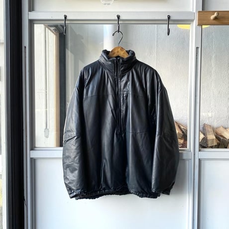 COMOLI　シープスキン ハーフジップ パフジャケット