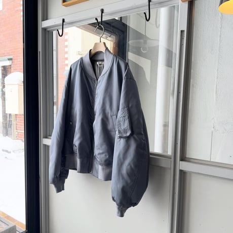 AURALEE　HIGH DENSITY SILK TWILL FLIGHT BLOUSON