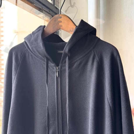 COMOLI　ウールニット ジップパーカ