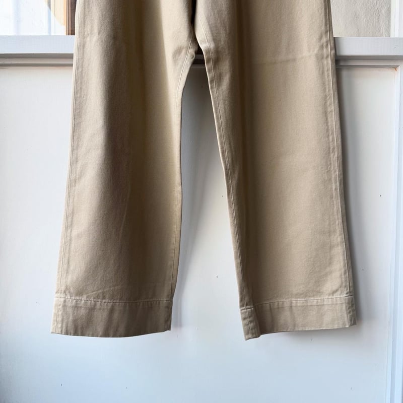 comoli 24ss KHAKI チノパンツ size : 1 COMOLI (コモリ) KHAKI チノパンツ / カーキチノパンツ