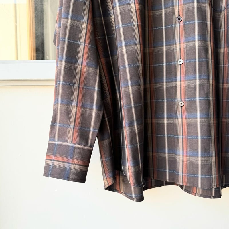 AURALEE SUPER LIGHT WOOL CHECK SHIRT | Less Hi AURALEE SUPER LIGHT WOOL CHECK SHIRT | Less Hi