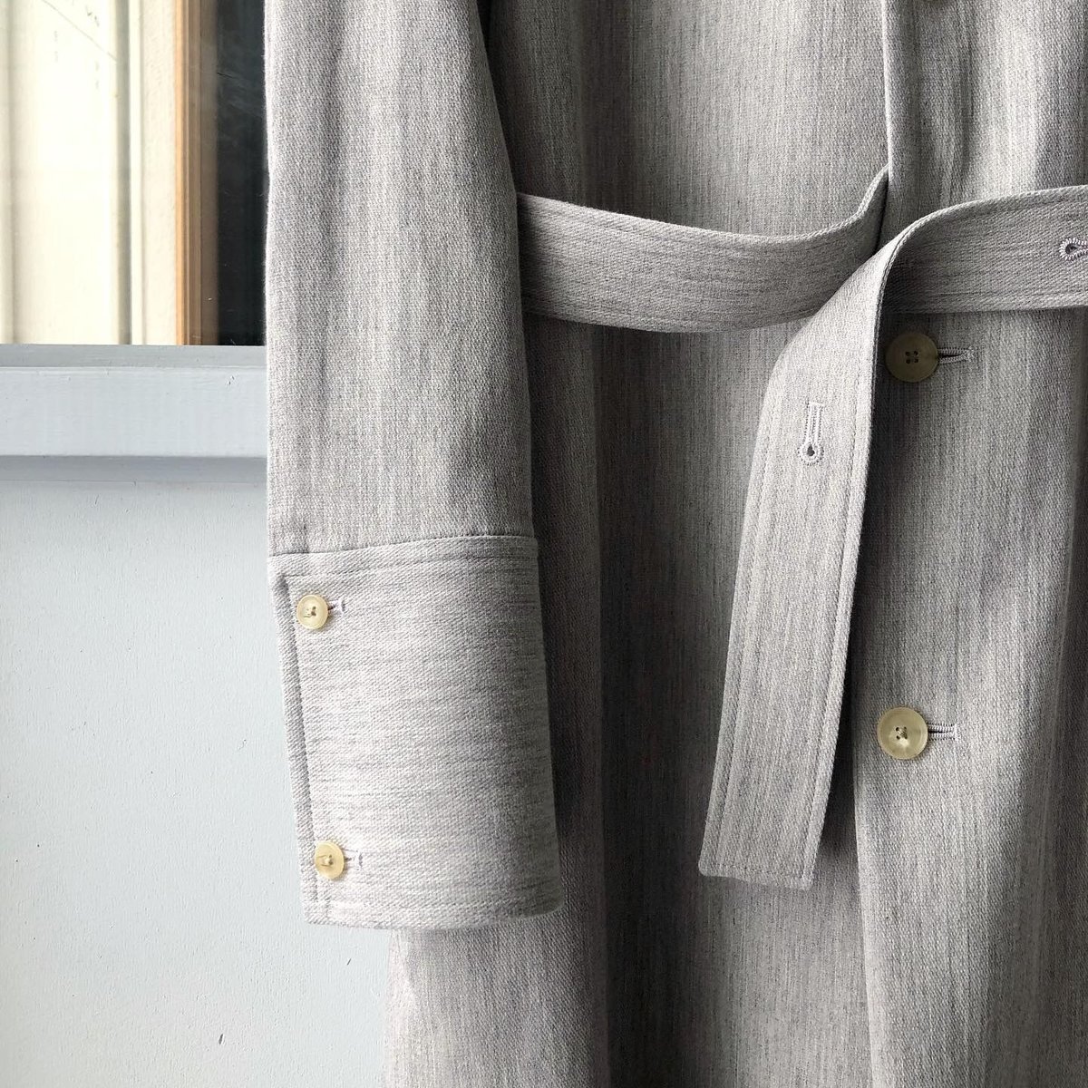 【AURALEE】 WASHED DOUBLE CLOTH LONG COAT AURALEE WASHED DOUBLE CLOTH LONG COAT(AURALEE COTTON WOOL