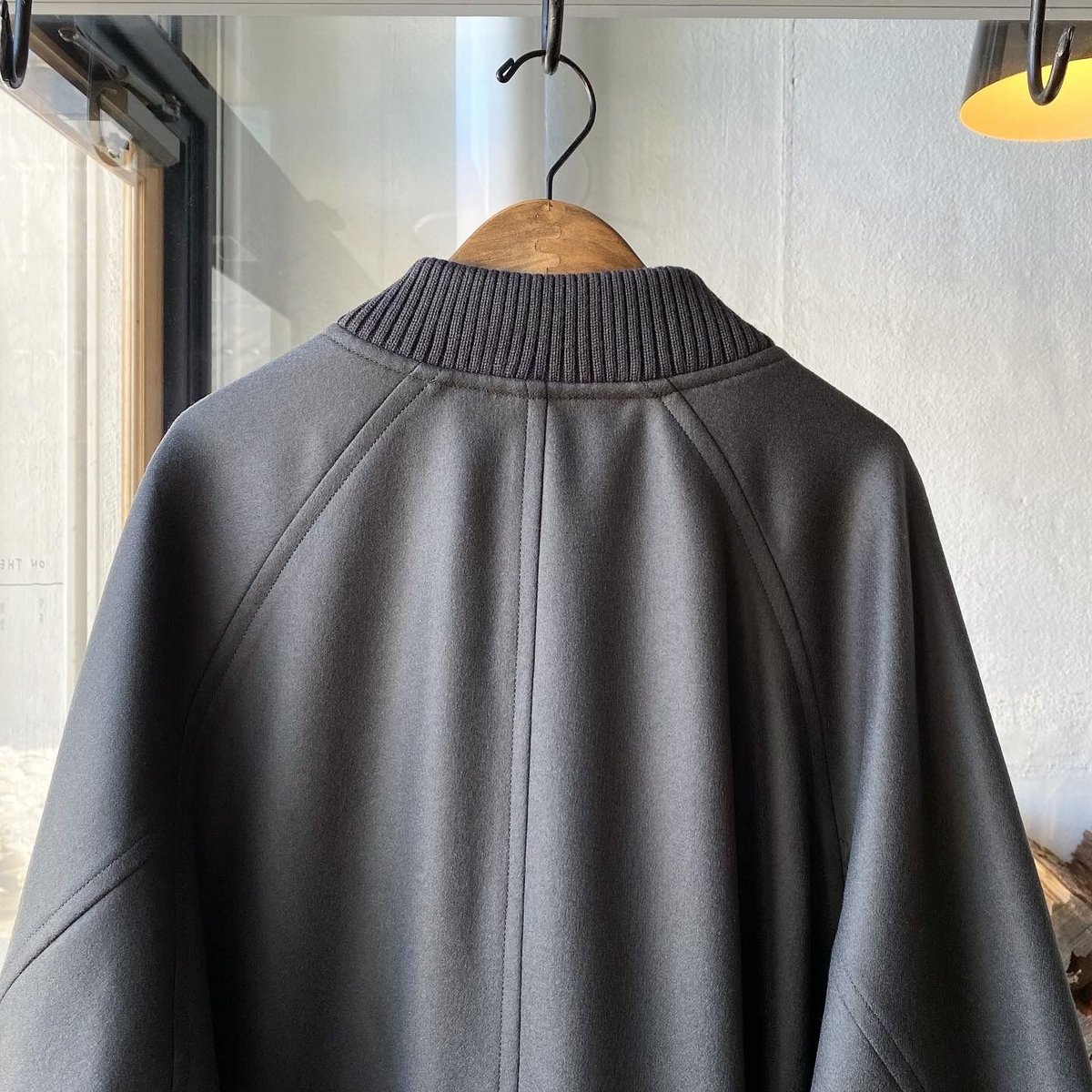 stein OVERSIZED MELTON STUDIUM JACKET - S stein OVERSIZED MELTON STUDIUM JACKET - S
