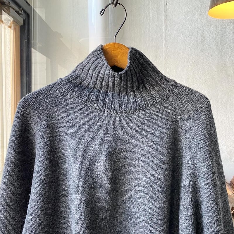 stein EX FINE LAMBS LOOSE HIGH NECK KNIT L