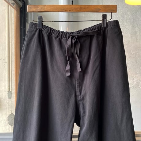 COMOLI　製品染 ドローストリングパンツ
