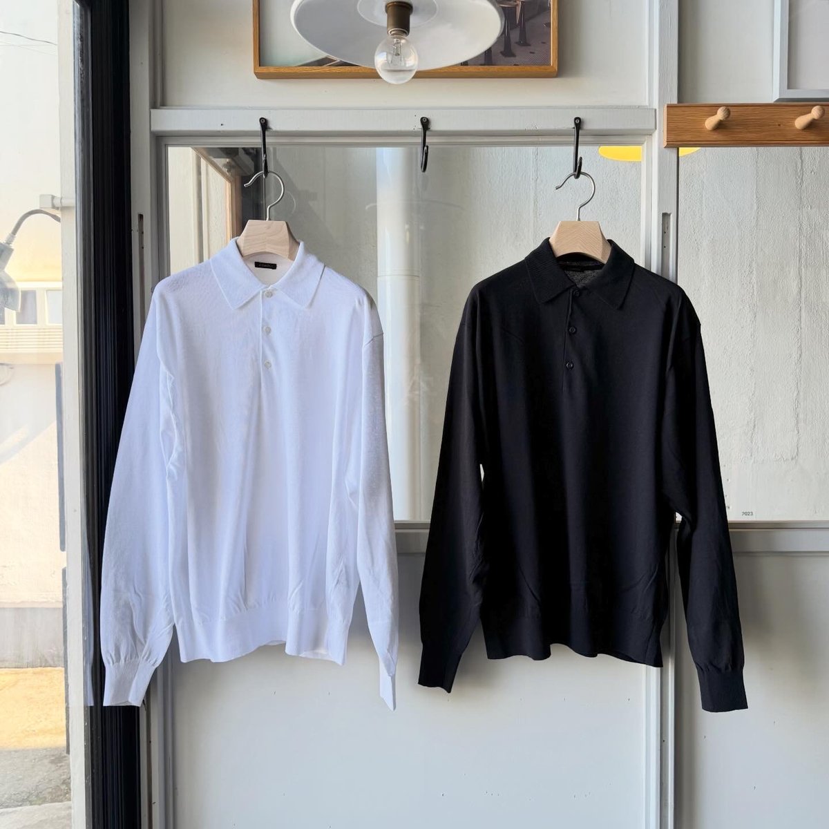 COMOLI 25SS コットン ニットポロ 3 COMOLI (コモリ) コットン ニットポロ