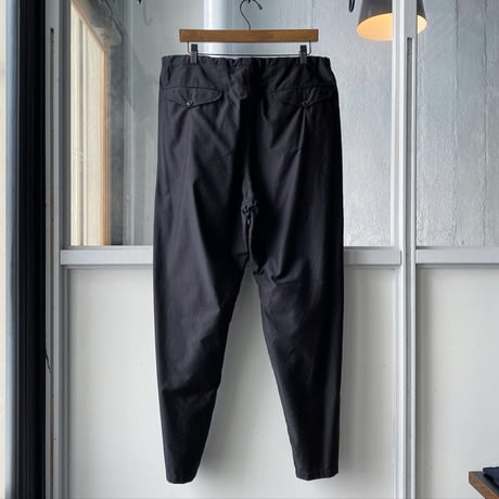 COMOLI   コットンサテン ドローストリングパンツ