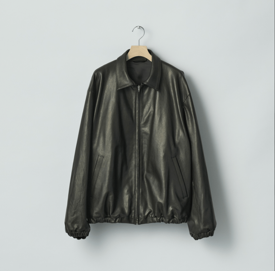 ssstein LAMBS LEATHER LIGHT ZIP JACKET | Less