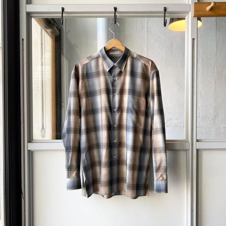 AURALEE SUPER LIGHT WOOL CHECK SHIRTS (Mens) A20AS01LC