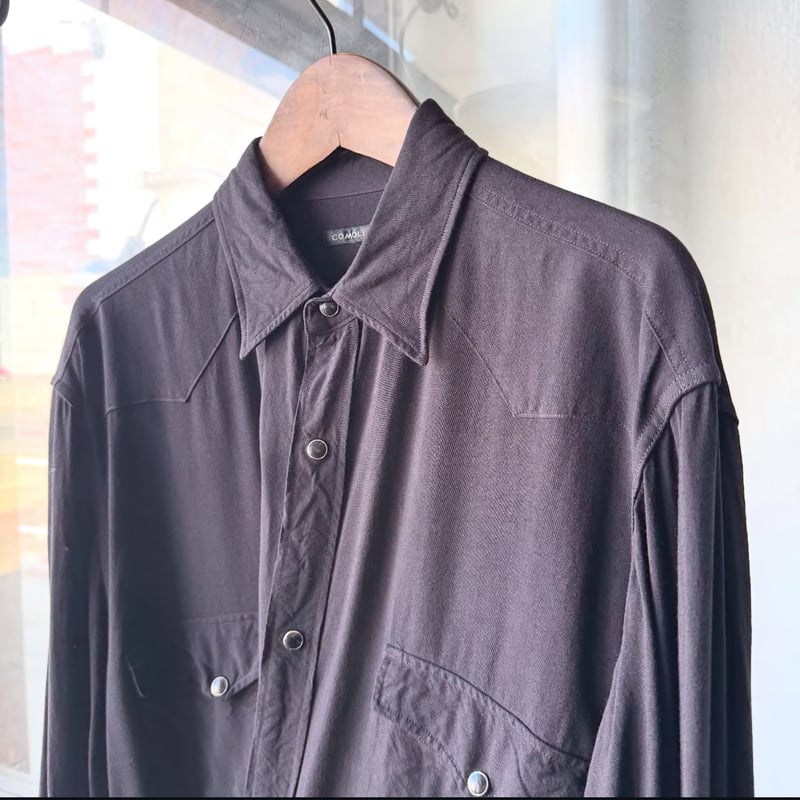 COMOLI レーヨン ウエスタンシャツ | Less Higashikawa