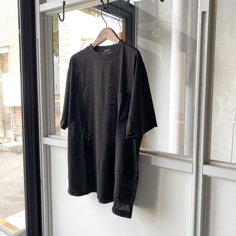 美品　23ss コモリ　サマーウール　天竺Tシャツ　サイズ3 COMOLI コモリ 23SS サマーウール天竺 Tシャツ 3 ダークブラウン