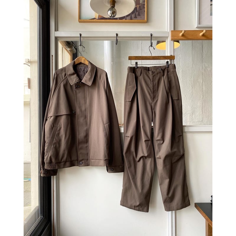 値下げOK! stein HARRINGTON JACKET stein / シュタイン】OVERSIZED MELTON HARRINGTON ZIP JACKET - DARK