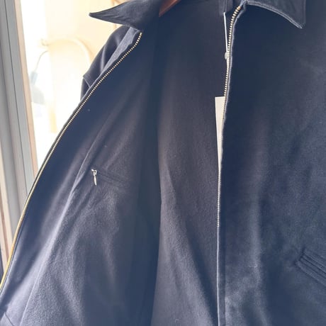 COMOLI　モールスキン ジップショートジャケット