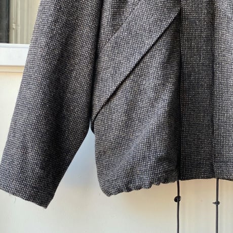 AURALEE  　WOOL HAIRLINE LIGHT TWEED ZIP BLOUSON