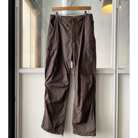 AURALEE   HIGH COUNT LIGHT NYLON FATIGUE PANTS  A21SP02NL  (mens)