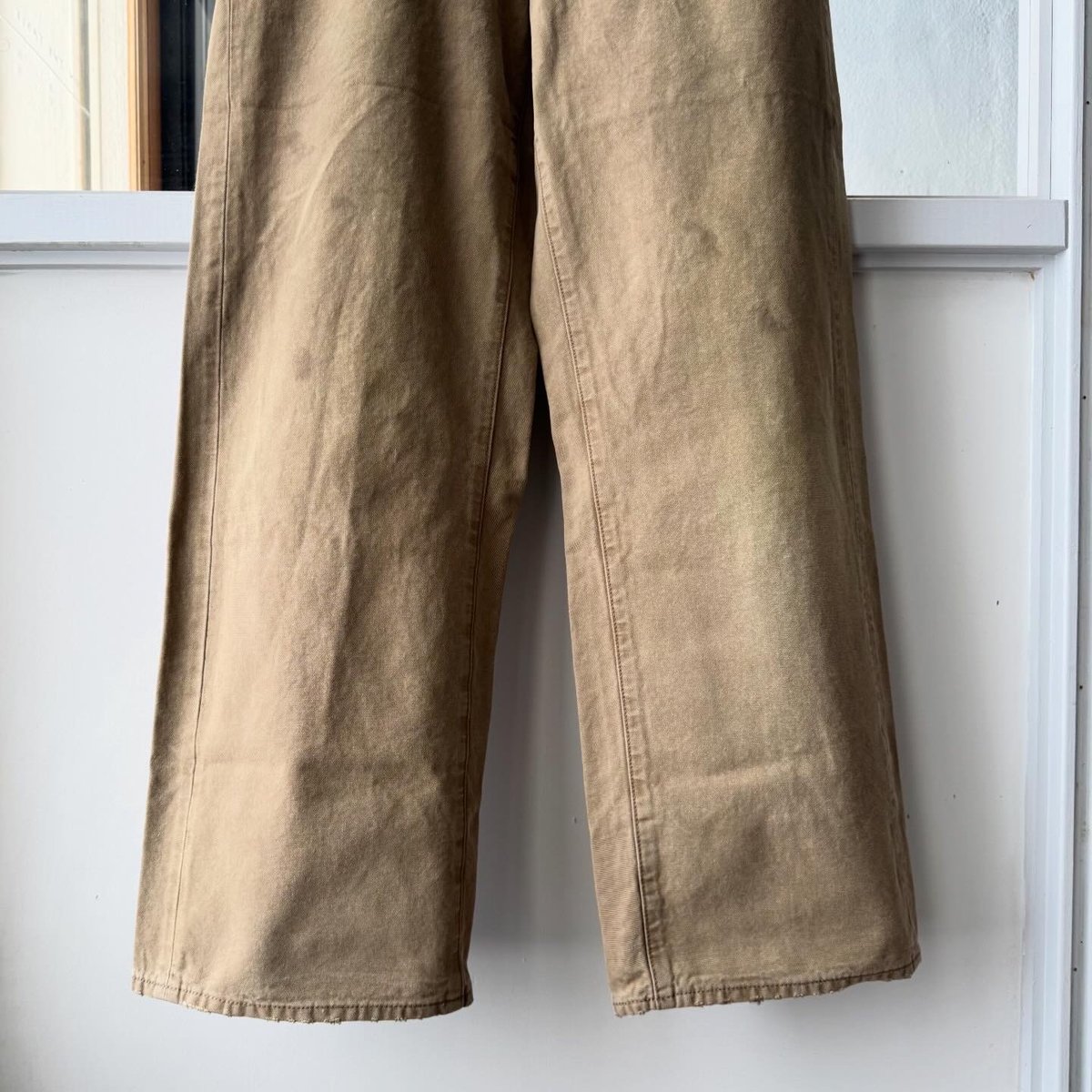 ssstein SULFUR DYED OXFORD VINTAGE WIDE PANTS