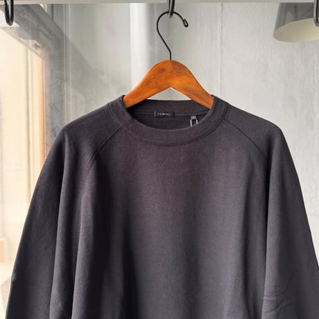COMOLI　LWコットン裏毛 クルーネック