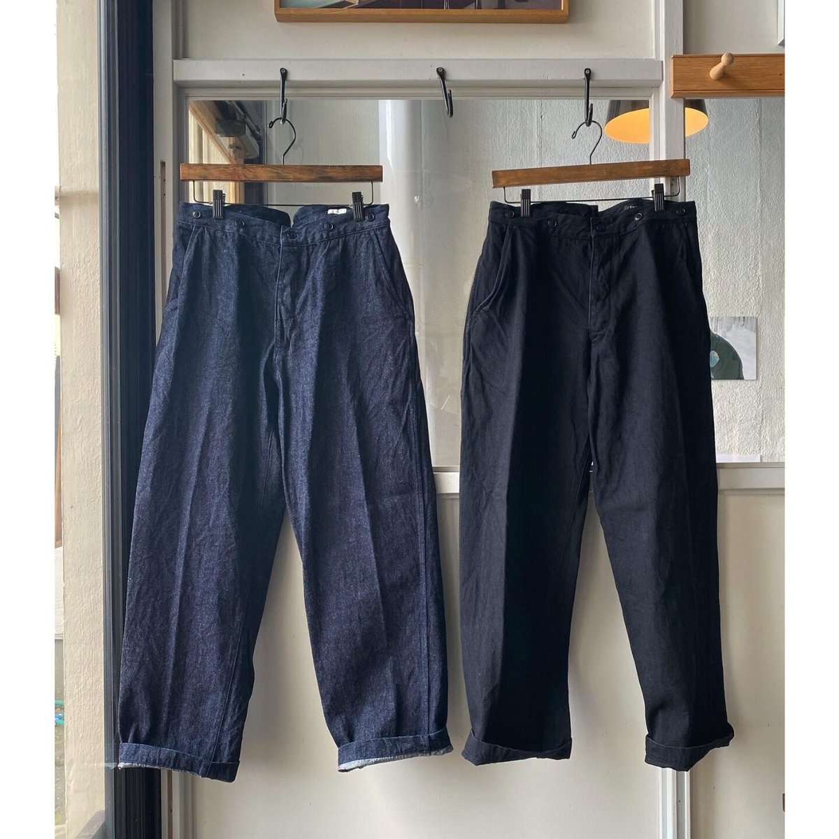 COMOLI 20AW デニムオーバーパンツ NAVY 2