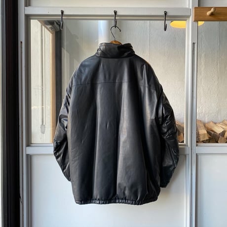 COMOLI　シープスキン ハーフジップ パフジャケット