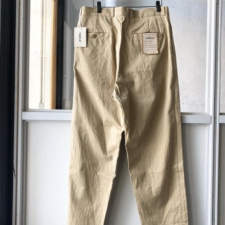 YAECA     [ MEN ]   チノクロスパンツ タックテーパード