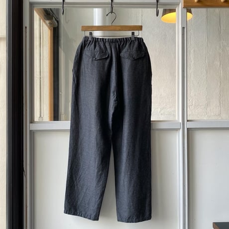 COMOLI   ウールシルク ドローストリングパンツ