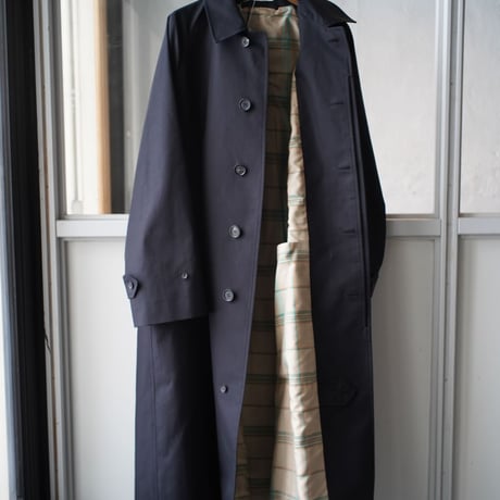 AURALEE  COTTON SILK GABADINE LONG SOUTIEN COLLAR COAT (Mens)