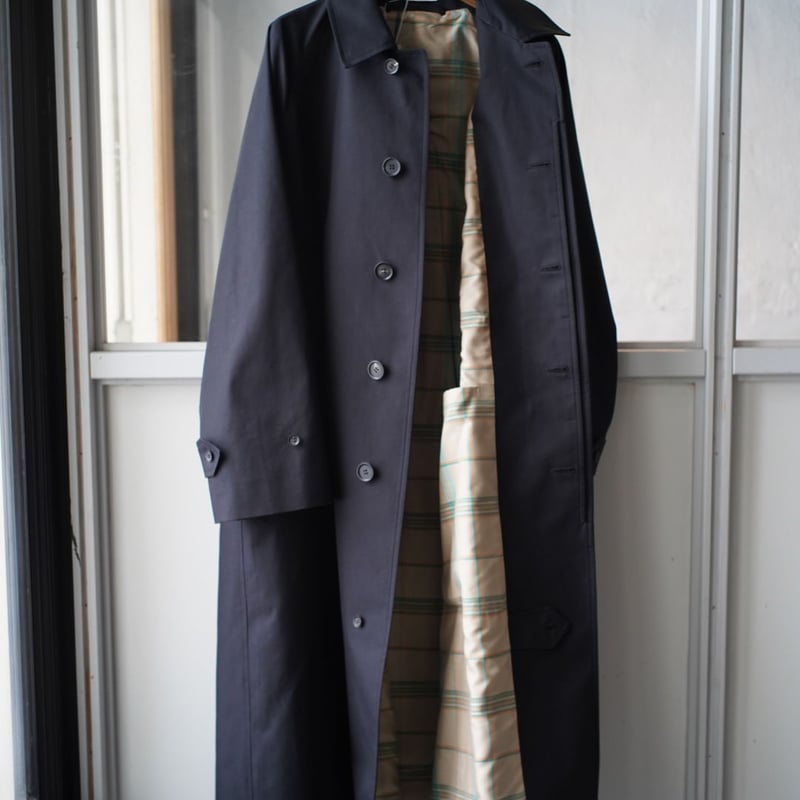 AURALEE COTTON SILK GABADINE LONG SOUTIEN COLL AURALEE COTTON SILK GABADINE LONG SOUTIEN COLL