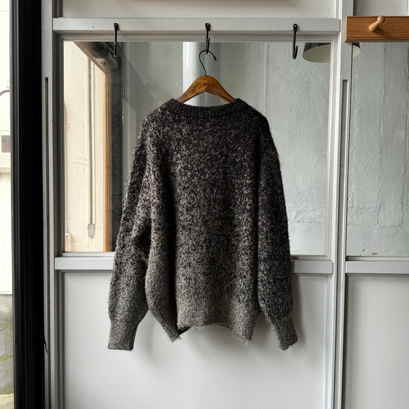 ssstein GLITTER FUR KNIT GRADATION CARDIGAN |