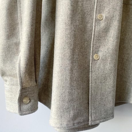 AURALEE   SUPER MILLED SHETLAND WOOL SHIRTS    A21AS01LH   (mens)