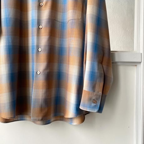 AURALEE　SUPER LIGHT WOOL CHECK SHIRTS