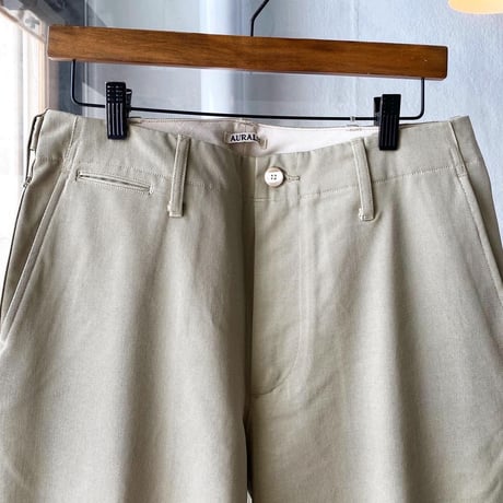 AURALEE   WASHED FINX LIGHT CHINO PANTS  A21SP01FC  (mens)