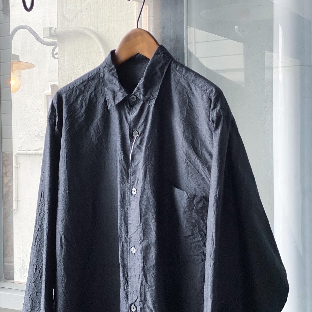 COMOLI 杢シルク シャツ | Less Higashikawa