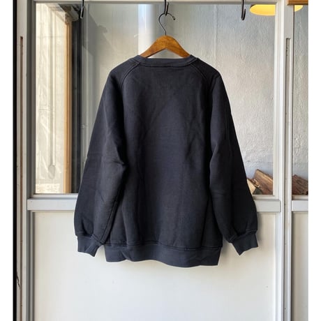 COMOLI  コットン吊裏毛 クルーネック  FADE BLACK