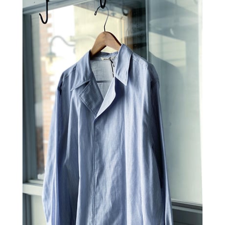 AURALEE 　GIZA LIGHT WEIGHT DOUBLE-CLOTH P/O SHIRTS  (mens)