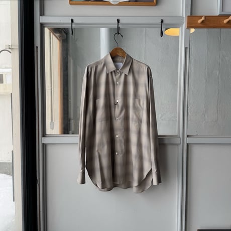 ssstein　  C/R CHECK OVERSIZED DOWN PAT SHIRT