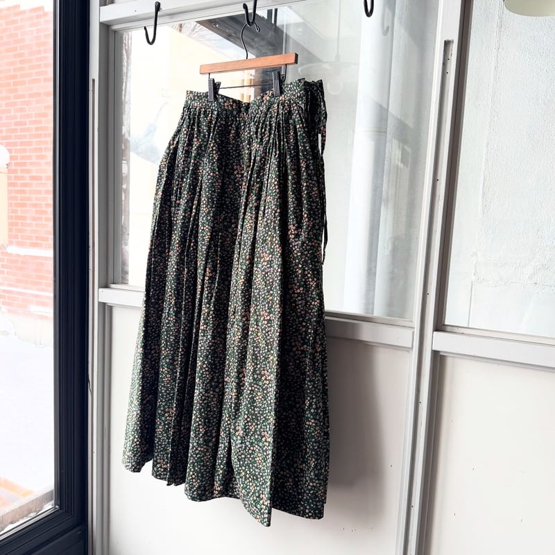 YAECA [WOMENS] CANVAS DESIGN ギャザースカート (MARGUERI