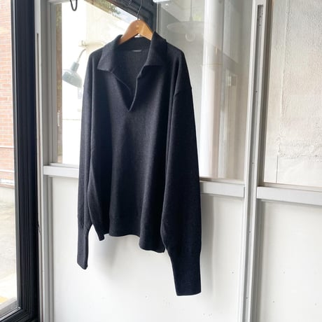 COMOLI　カシミヤ スキッパーニット