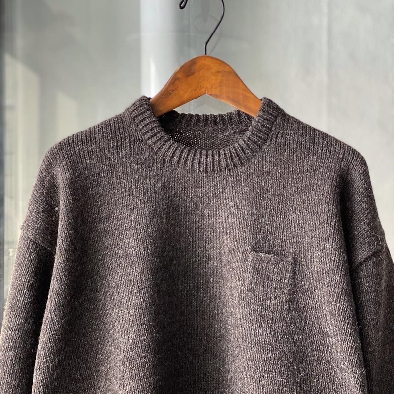 ゴーシュ ハイランドウールニット クルーネック ワイド | Less Higashikawa 