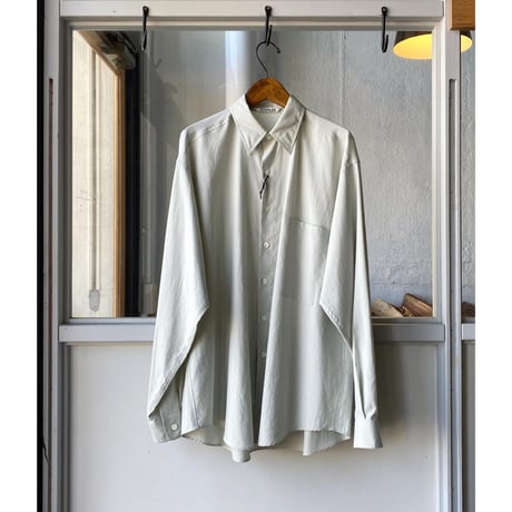 AURALEE  　WASHED FINX TWILL BIG SHIRTS