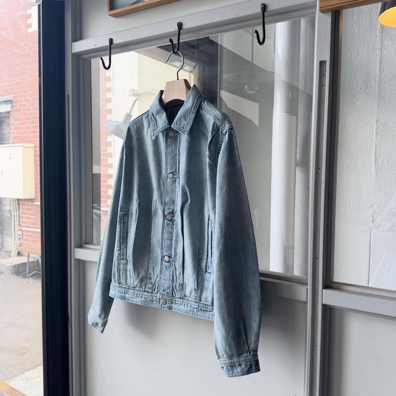 AURALEE FADED SELVEDGE LIGHT DENIM BLOUSON | Le